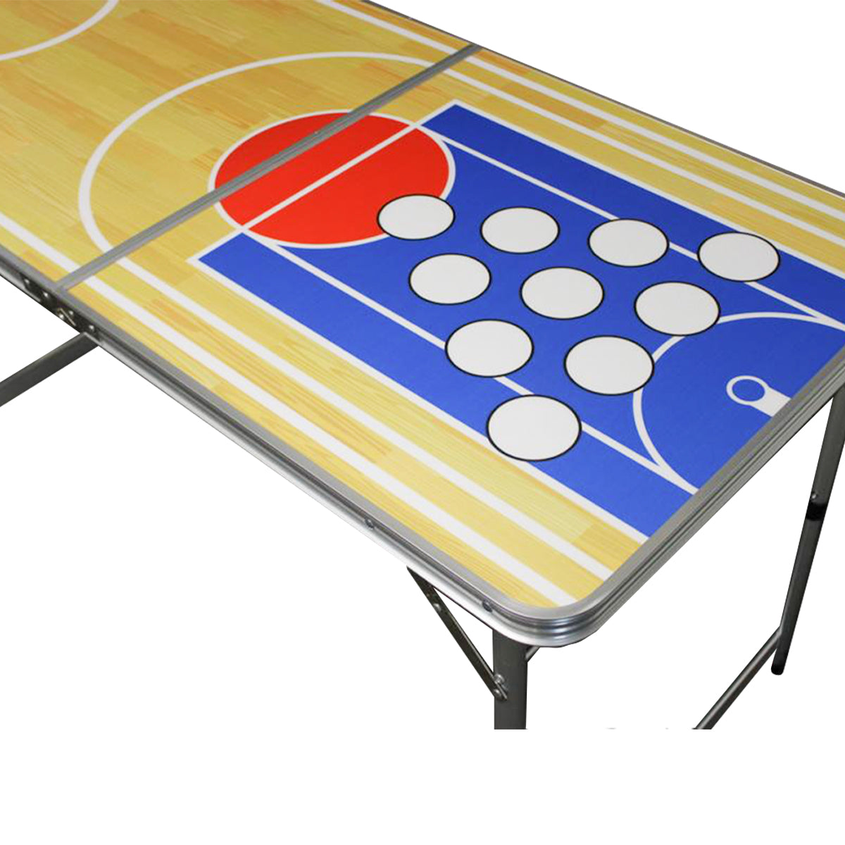 Basketball Bier-Pong-Tisch + 10 Becher Rot + 10 Gelb + 8 Bälle