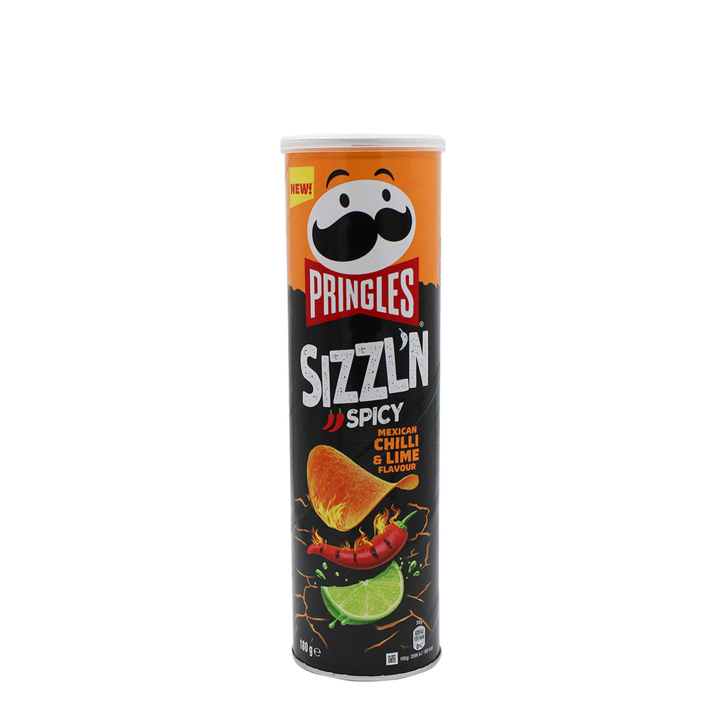 Pringles Sizzl'n Spicy Mexican Chili & Lime Flavour 180g