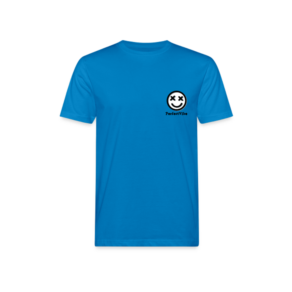 PerfectVibe T-Shirt Logo und Schriftzug Blau