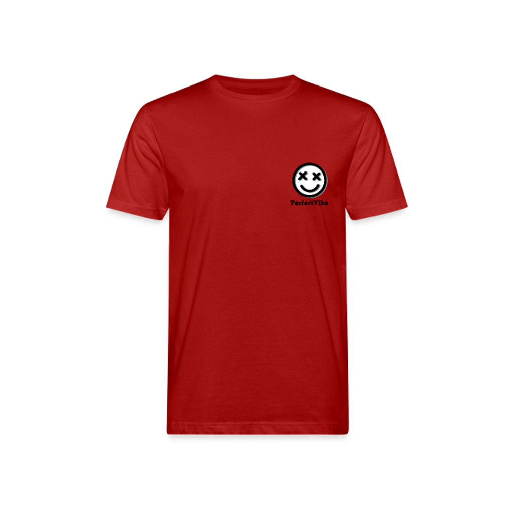 PerfectVibe T-Shirt Logo und Schriftzug Rot