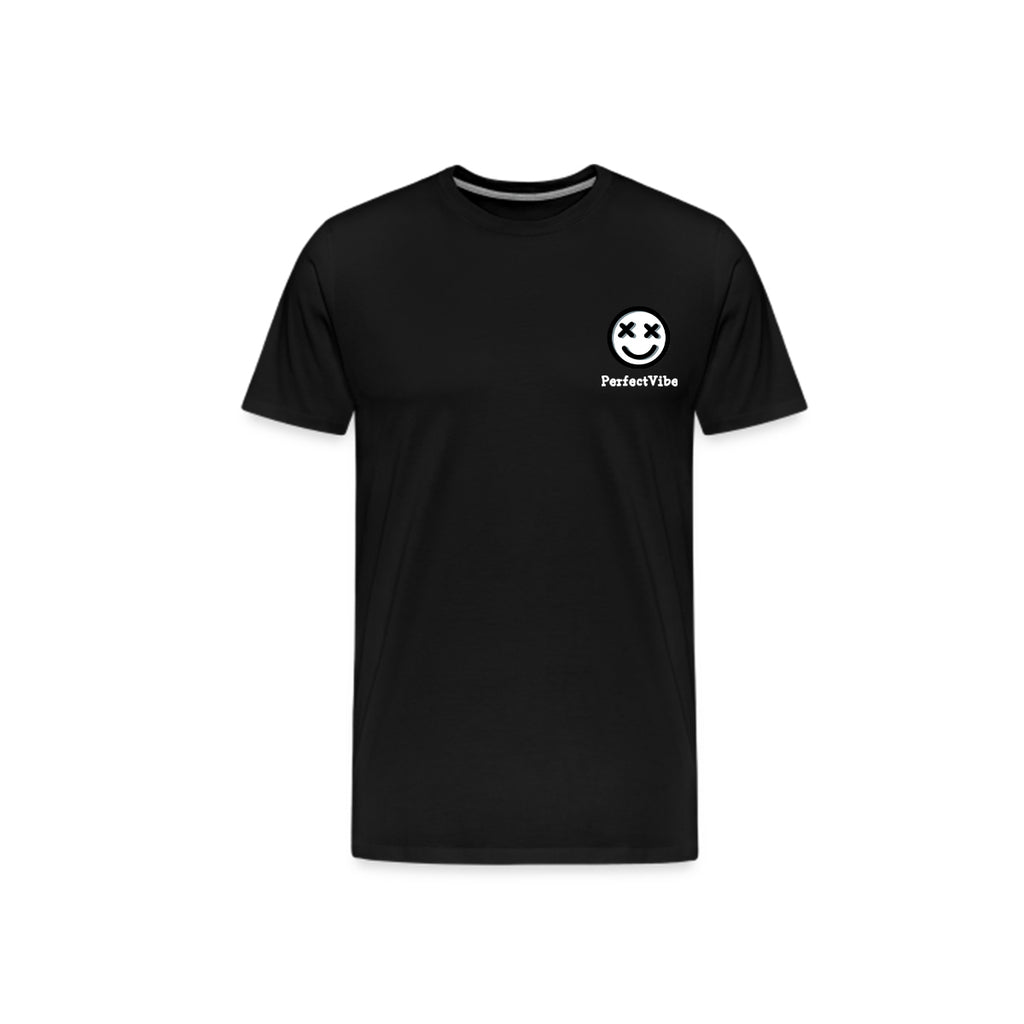 PerfectVibe T-Shirt Logo und Schriftzug Schwarz